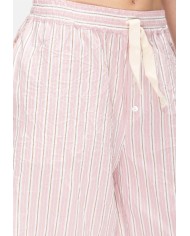 ROBERTO COLLINA Pantaloni donna over righe Rosa