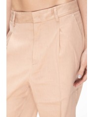 ROBERTO COLLINA Pantaloni donna pinces rosa