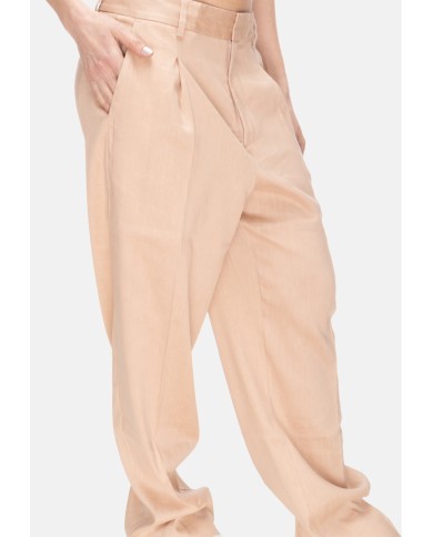 ROBERTO COLLINA Pantaloni donna pinces rosa