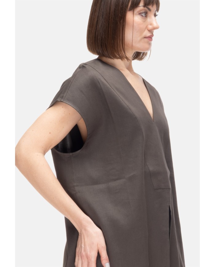 ROBERTO COLLINA Blusa donna marrone