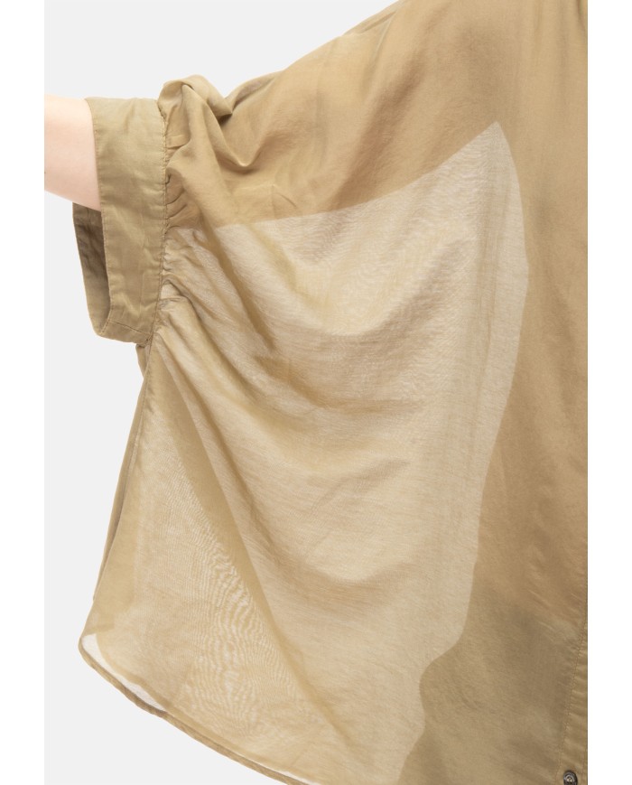 ROBERTO COLLINA Camicia donna oversize Verde militare