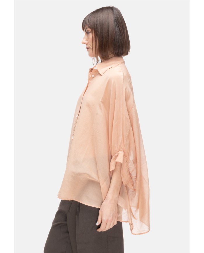 ROBERTO COLLINA Camicia donna oversize Nude