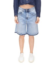 ICON DENIM Bermuda jeans donna blu