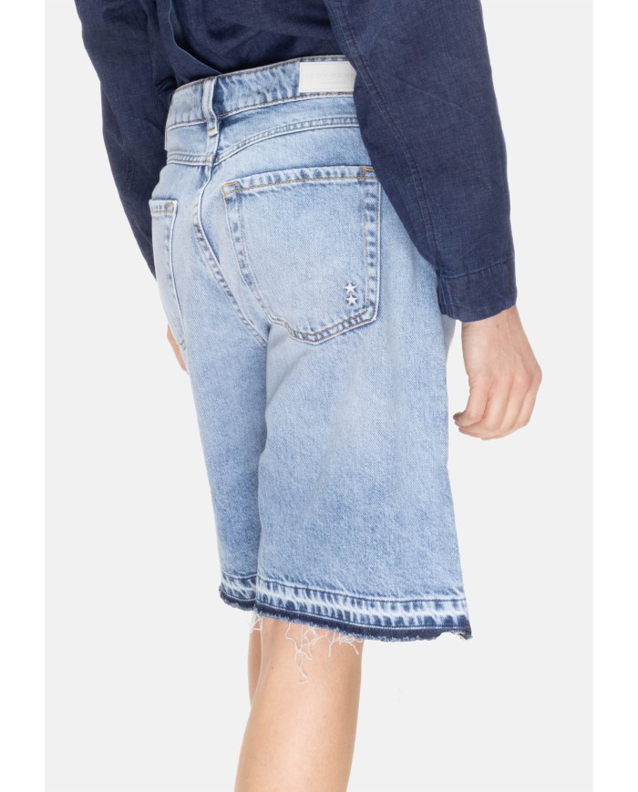 ICON DENIM Bermuda jeans donna blu