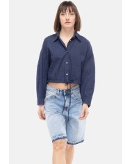 ICON DENIM Bermuda jeans donna blu