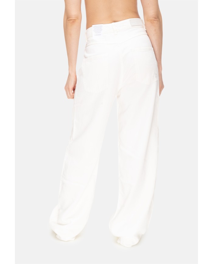 ICON DENIM Jeans donna bianco