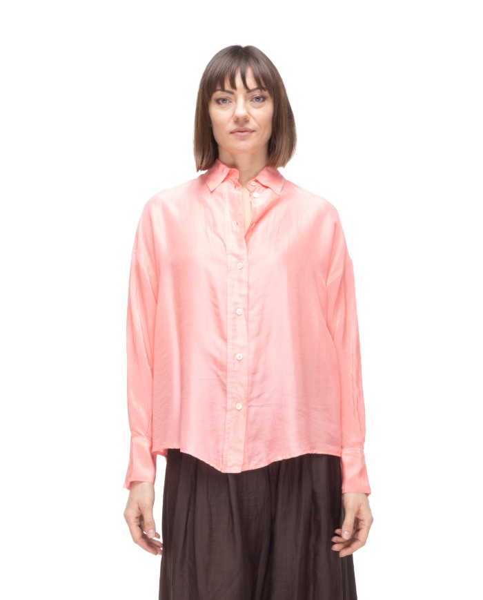 TELA Camicia seta donna Rosa