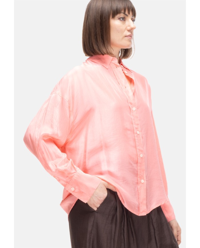 TELA Camicia seta donna Rosa