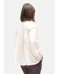TELA Camicia over donna seta Gesso