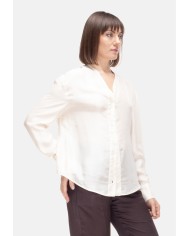 TELA Camicia over donna seta Gesso
