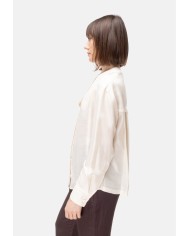 TELA Camicia over donna seta Gesso