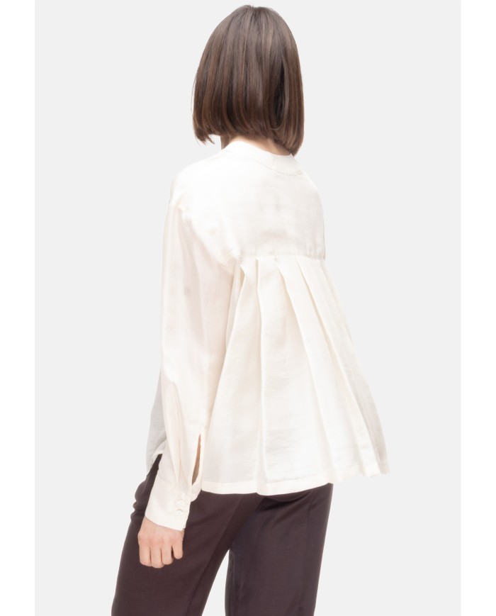 TELA Camicia over donna seta Gesso
