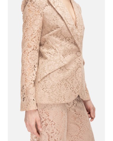 L'AGENCE Giacca donna pizzo Beige