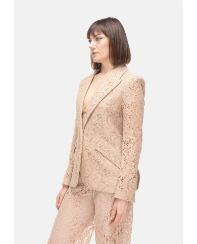 L'AGENCE Giacca donna pizzo Beige