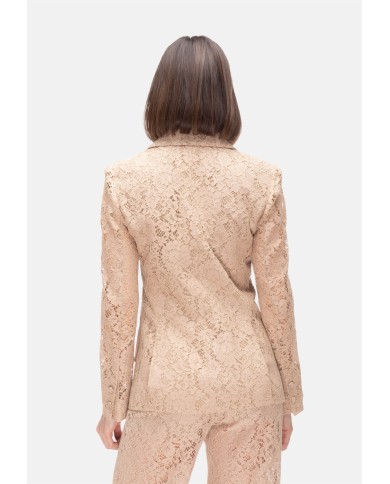 L'AGENCE Giacca donna pizzo Beige
