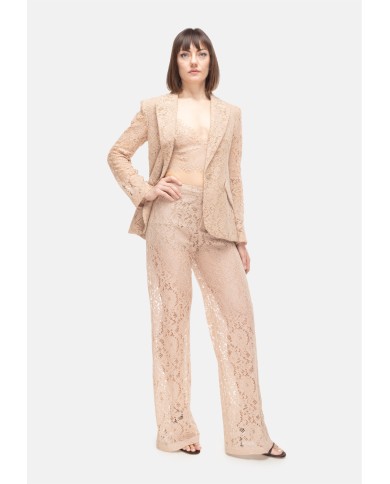 L'AGENCE Giacca donna pizzo Beige