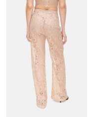L'AGENCE Pantaloni donna pizzo beige