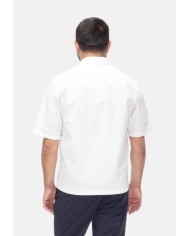 HERNO Camicia uomo mezza manica bianca