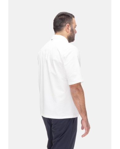 HERNO Camicia uomo mezza manica bianca