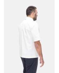 HERNO Camicia uomo mezza manica bianca