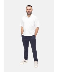 HERNO Camicia uomo mezza manica bianca