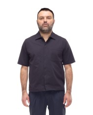 HERNO Camicia uomo manica corta Blu