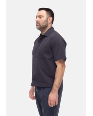 HERNO Camicia uomo manica corta Blu