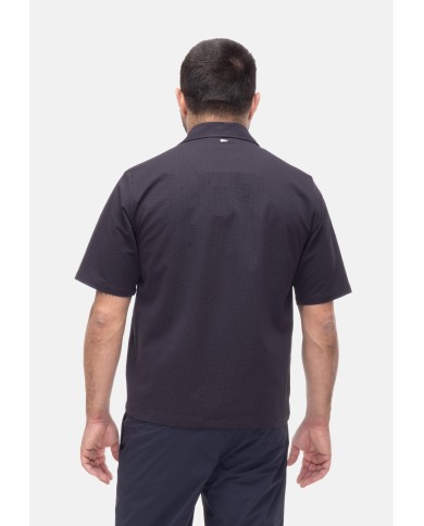HERNO Camicia uomo manica corta Blu