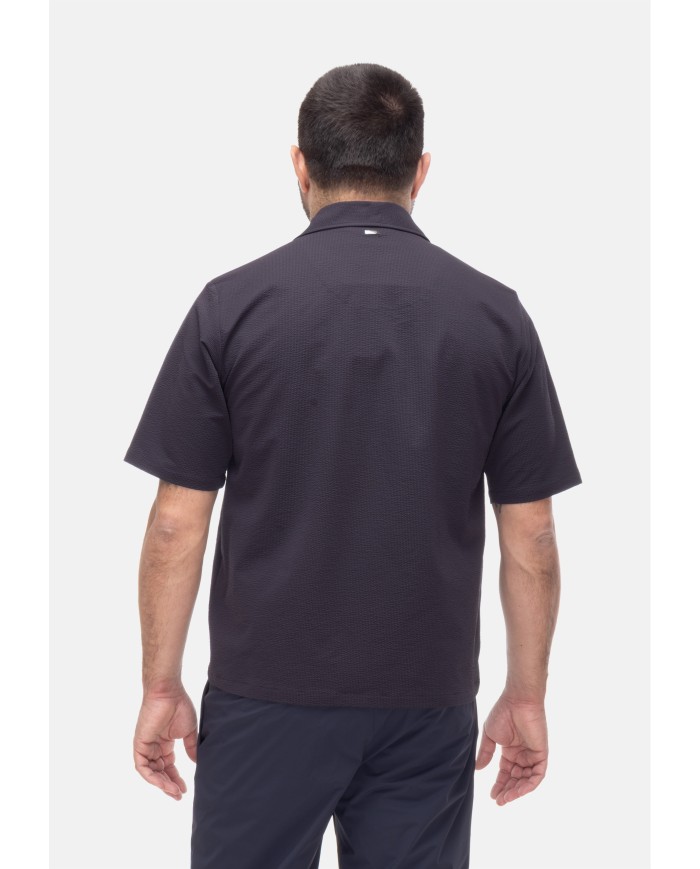 HERNO Camicia uomo manica corta Blu