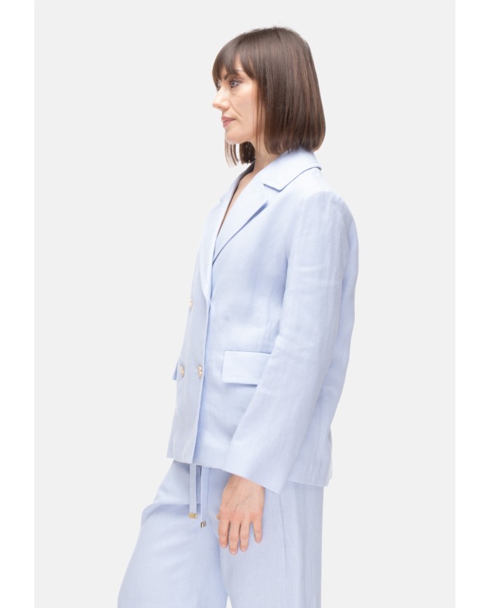'S MAX MARA Giacca donna doppiopetto Azzurro