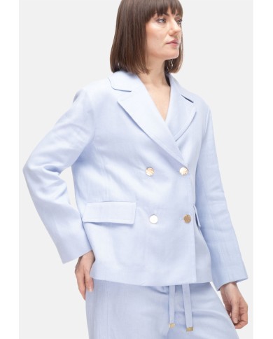 'S MAX MARA Giacca donna doppiopetto Azzurro