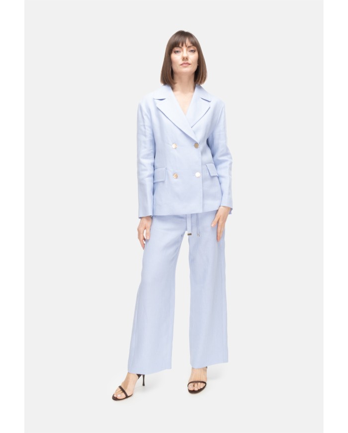 'S MAX MARA Giacca donna doppiopetto Azzurro