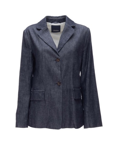 'S MAX MARA Giacca denim donna monopetto blu