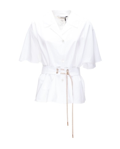 'S MAX MARA Camicia donna con cintura bianca