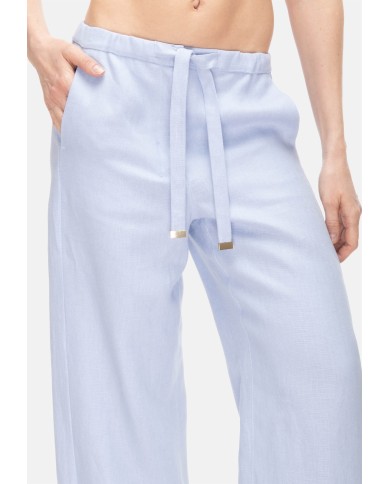 'S MAX MARA Pantaloni donna lino Azzurro
