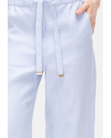 'S MAX MARA Pantaloni donna lino Azzurro
