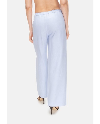 'S MAX MARA Pantaloni donna lino Azzurro