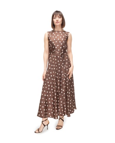 'S MAX MARA Abito donna pois Marrone