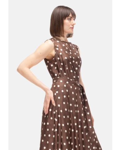 'S MAX MARA Abito donna pois Marrone