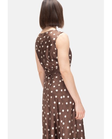 'S MAX MARA Abito donna pois Marrone