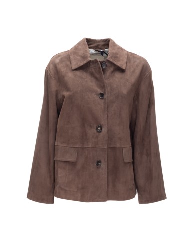 'S MAX MARA Giacca pelle donna Marrone