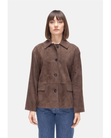 'S MAX MARA Giacca pelle donna Marrone