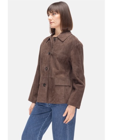 'S MAX MARA Giacca pelle donna Marrone