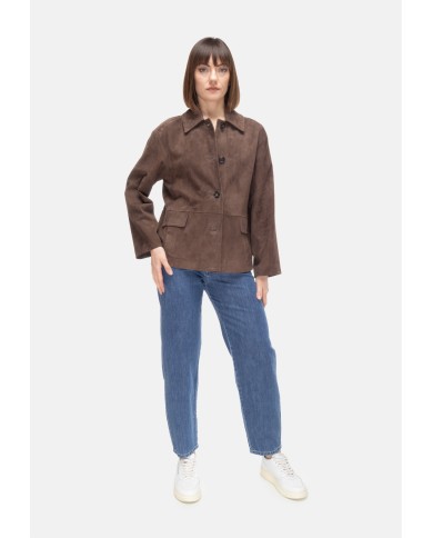 'S MAX MARA Giacca pelle donna Marrone