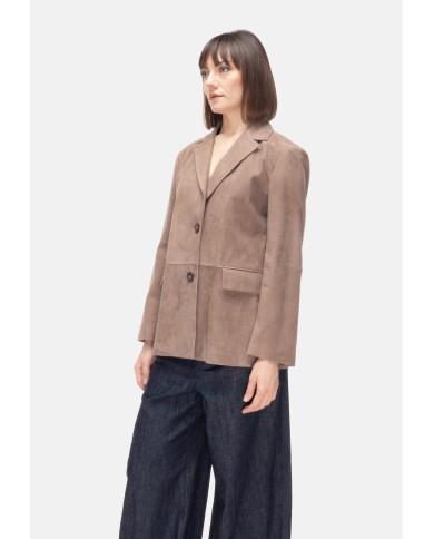 'S MAX MARA Giacca pelle donna Nocciola