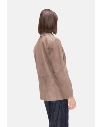 'S MAX MARA Giacca pelle donna Nocciola