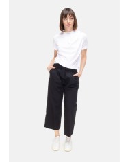 MYTHS Pantaloni donna elastico in vita Nero