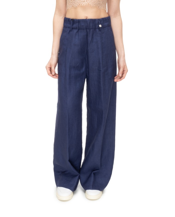 MYTHS Pantaloni donna Blu navy