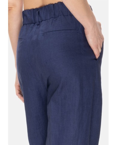 MYTHS Pantaloni donna Blu navy