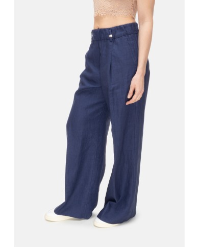 MYTHS Pantaloni donna Blu navy